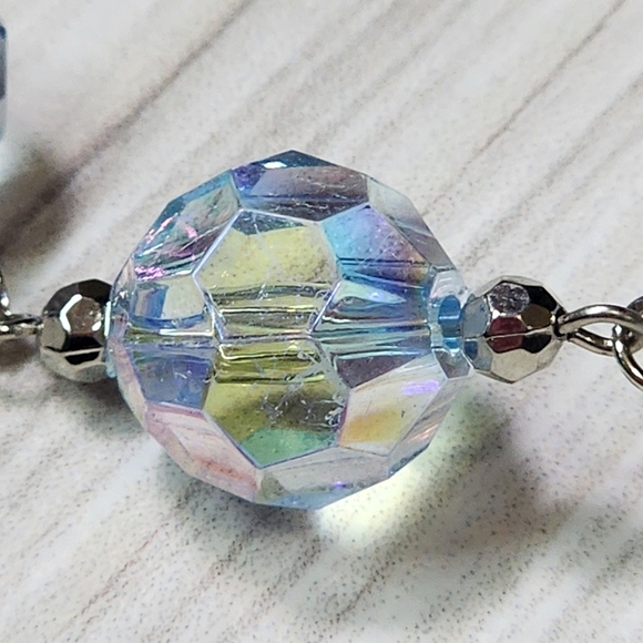 Cookie Lee Elegant Silver and Blue Bead Bracelet #25574 NWT - Picture 2 of 12